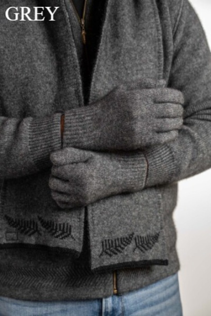 Merino Possum Koru Plain Gloves image 1